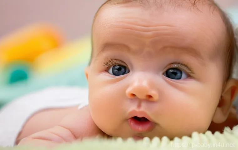 아기 감기 초기 증상 - A tender close-up of a mother gently observing her baby who is usually very active but now appears a...
