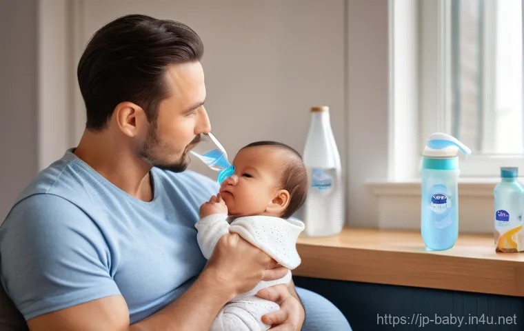 아기 감기 초기 증상 - A tender close-up of a mother gently observing her baby who is usually very active but now appears a...