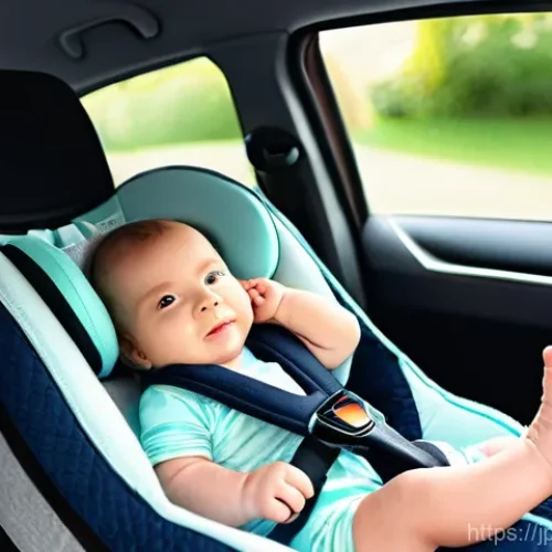 아기와 자동차 여행 팁 - **Prompt 1: Modern Child Seat Installation with a Newborn**
    A new mother, in her late 20s, with ...