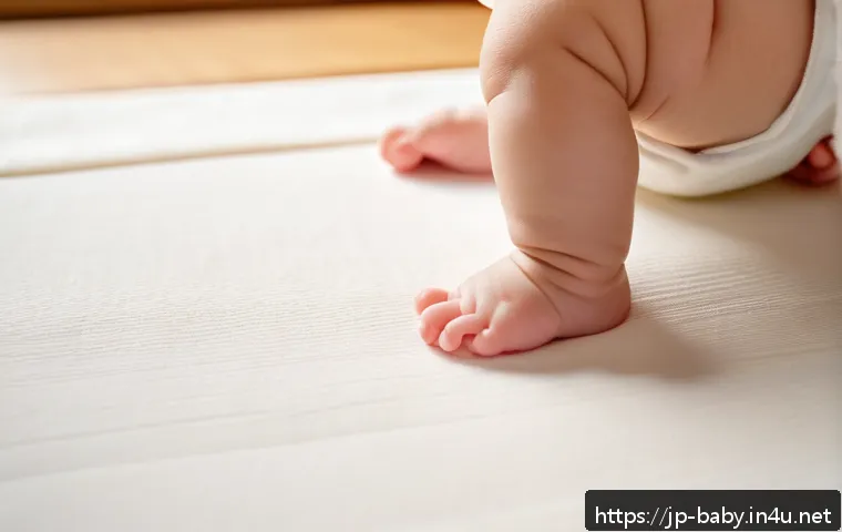아기 신발 사이즈 측정법 - A detailed and warm scene of a Japanese baby sitting on a soft tatami mat indoors, wearing a clean w...